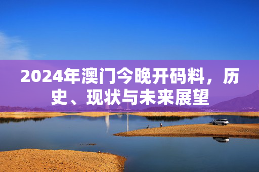 2024年澳门今晚开码料，历史、现状与未来展望